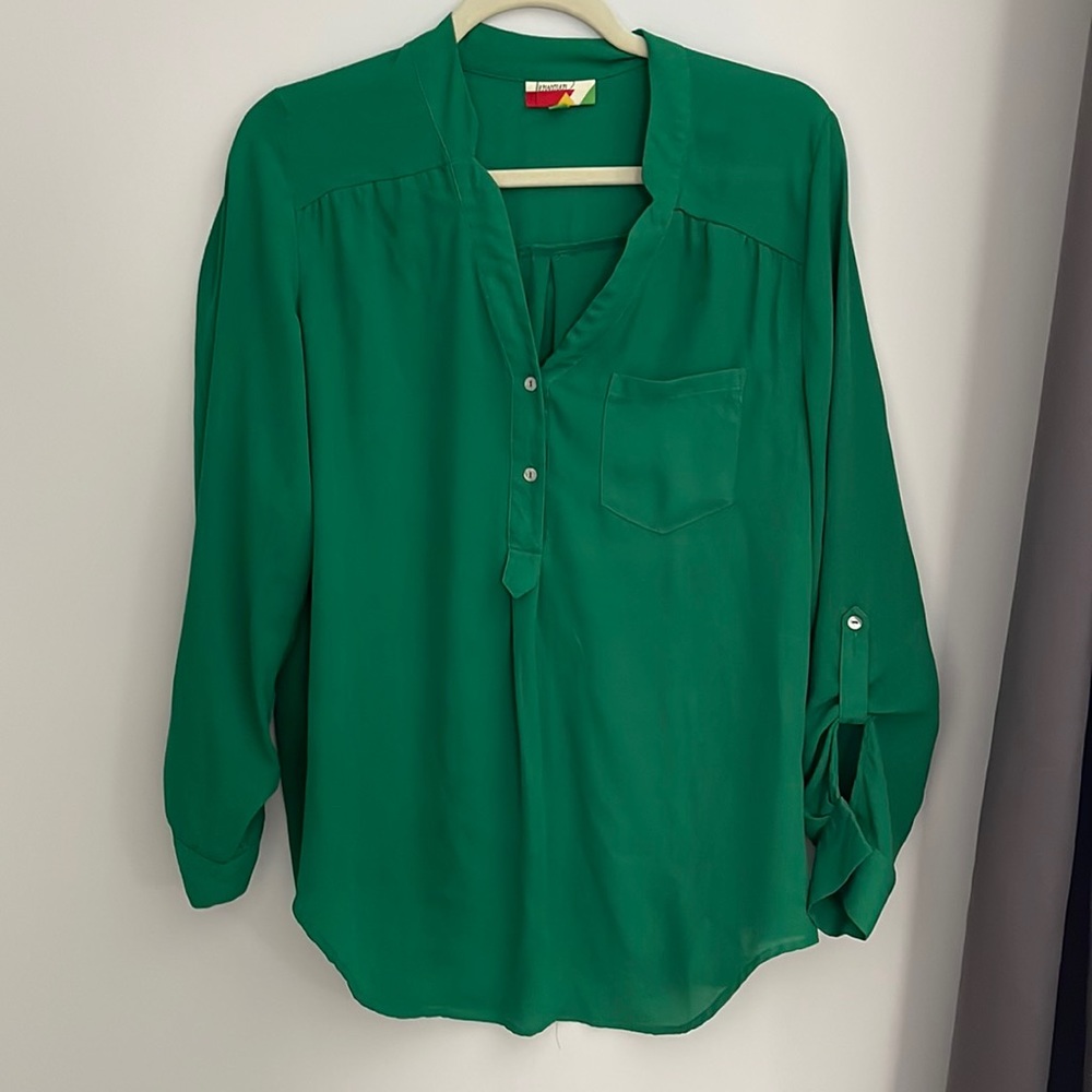 1/4 sleeve tunic blouse